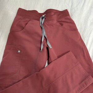 Figs Mauve scrub pant xxs